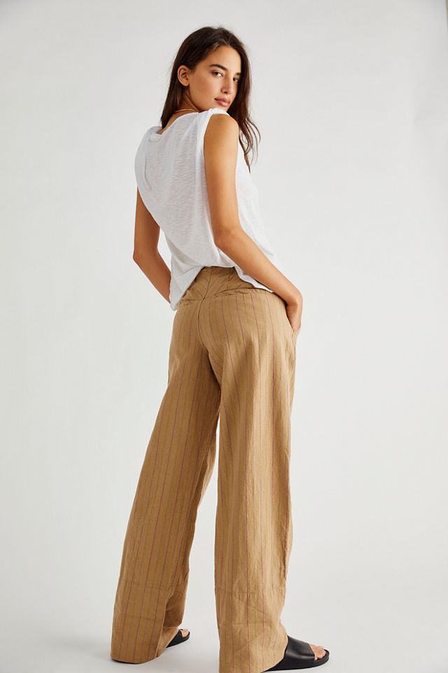 Free People Marina Low Rise Stripe Pants. 4