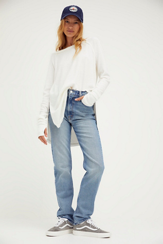 mother straight leg jeans