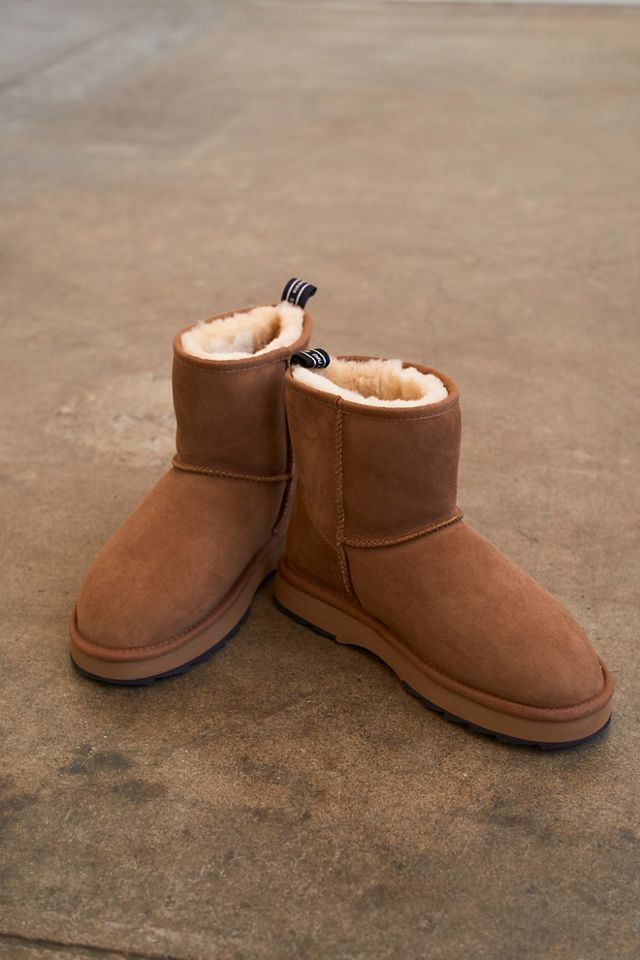 beige shark boots