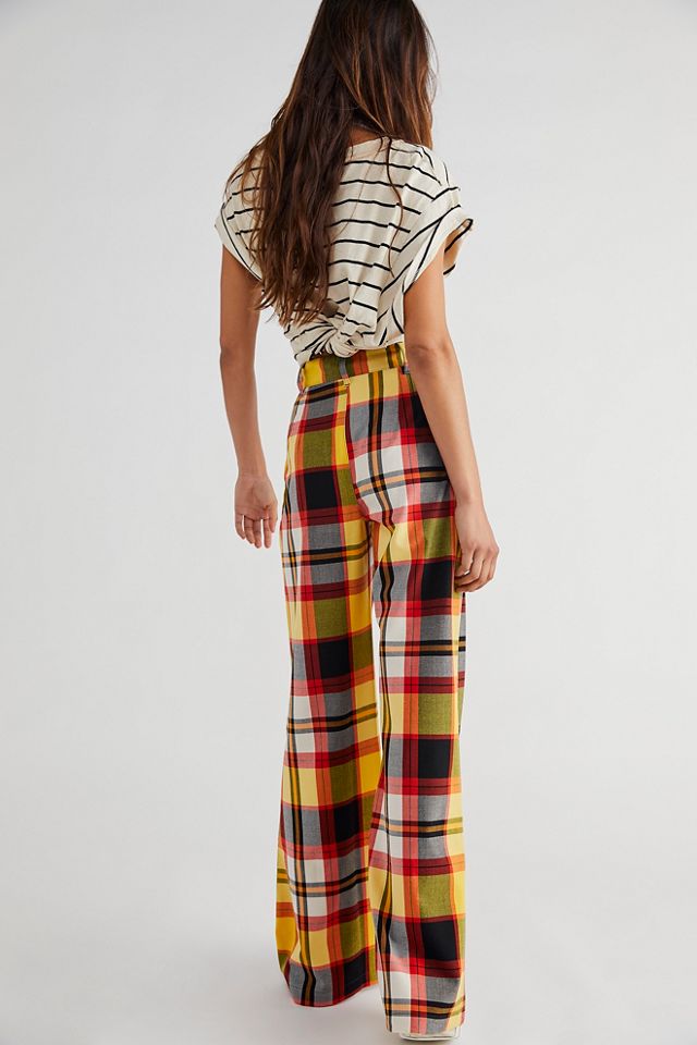 Free People Plaid Jules Pants. 3