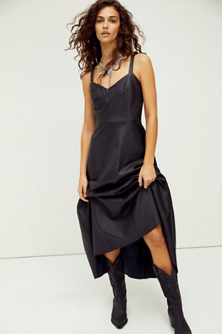 free people leather dress