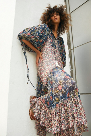 chiffon maxi dresses with sleeves