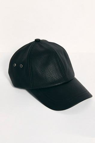 vegan leather cap