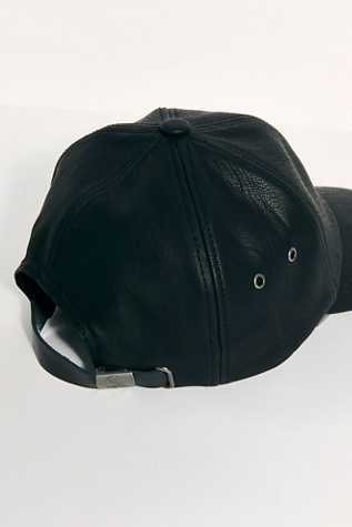vegan leather baseball cap