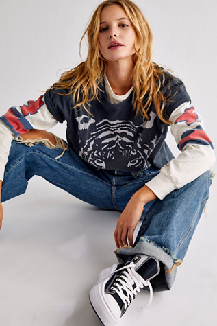 free people tiger t shirt