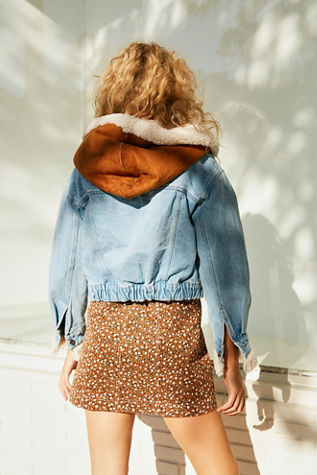 free people hooded jean jacket