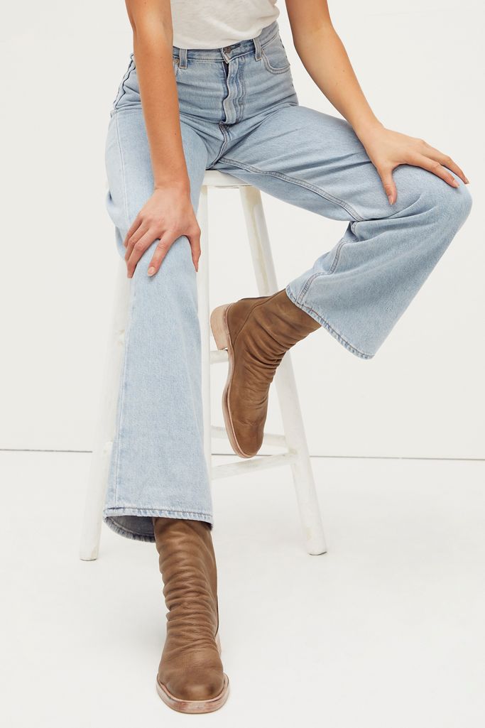 canvas slouch boots