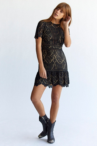 lace mini dress