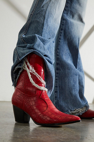 free people red boots