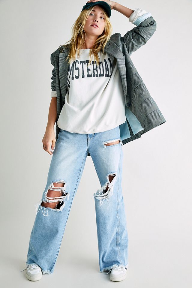 Ollie Extreme Wide Leg Jeans Free People