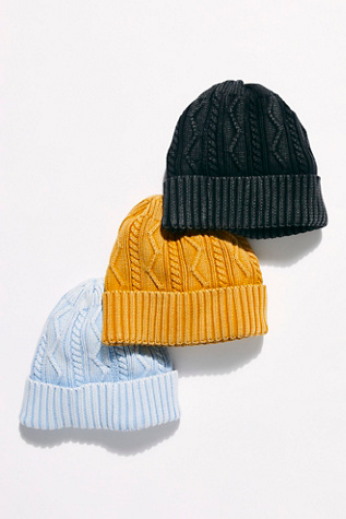 Stormi Washed Cable Beanie
