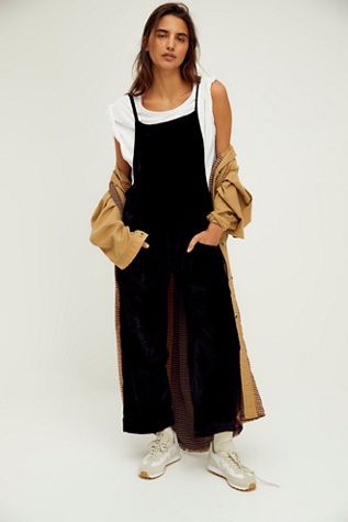 free people velvet jumpsuit