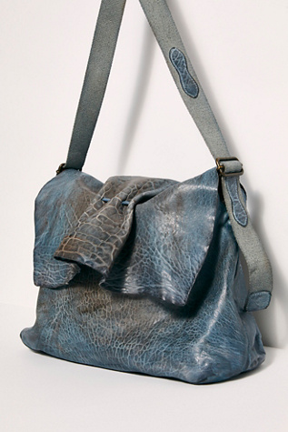 distressed messenger bag