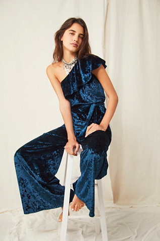 free people velvet jumpsuit