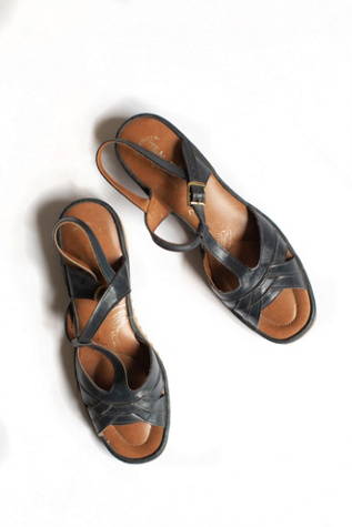 vintage wedge sandals