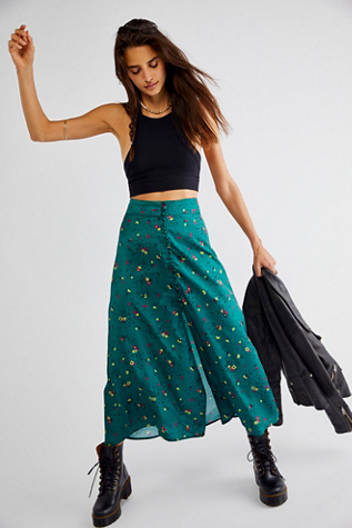 Button Down Sammy Maxi Skirt
