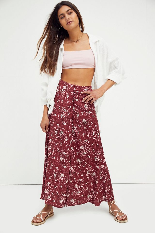 Button Down Sammy Maxi Skirt | Free People UK