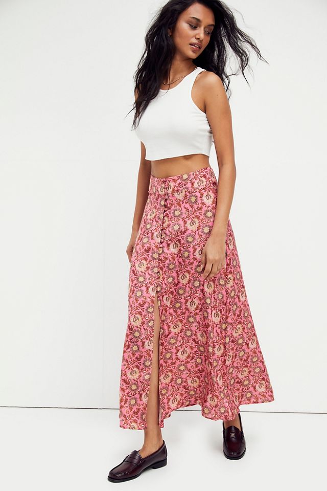 Button Down Sammy Maxi Skirt | Free People