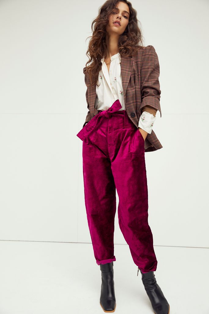 Dressy velvet clearance pants