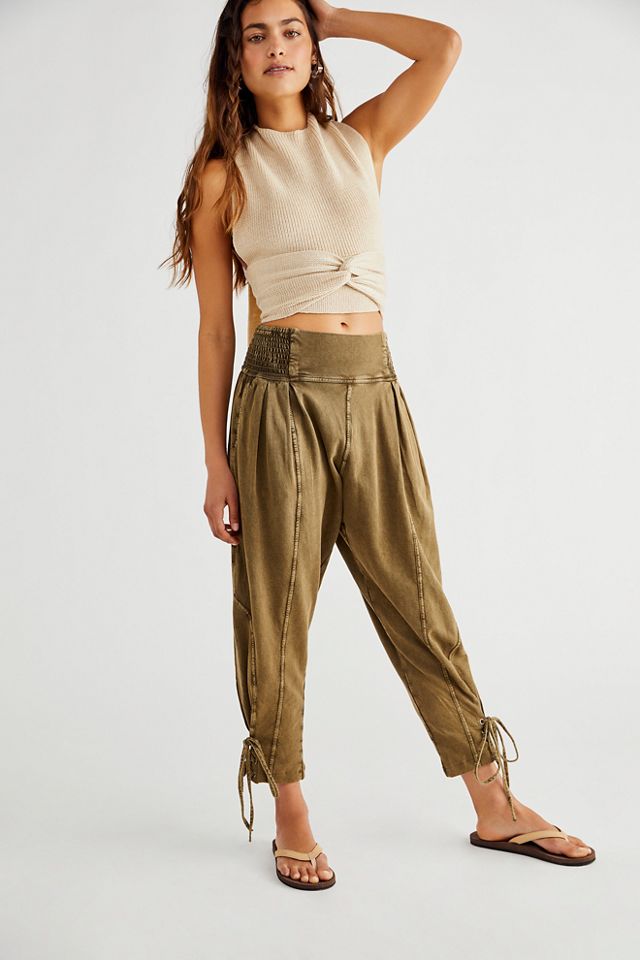Free People Fp One Gemma Pedal Pusher Pants in Natural