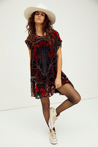 free people strawberry fields mini dress