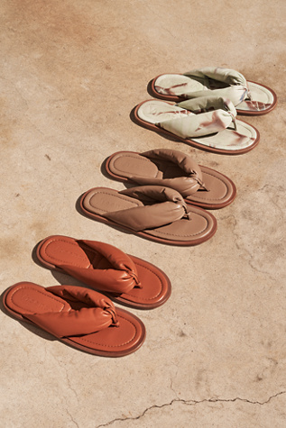 puffy flip flops