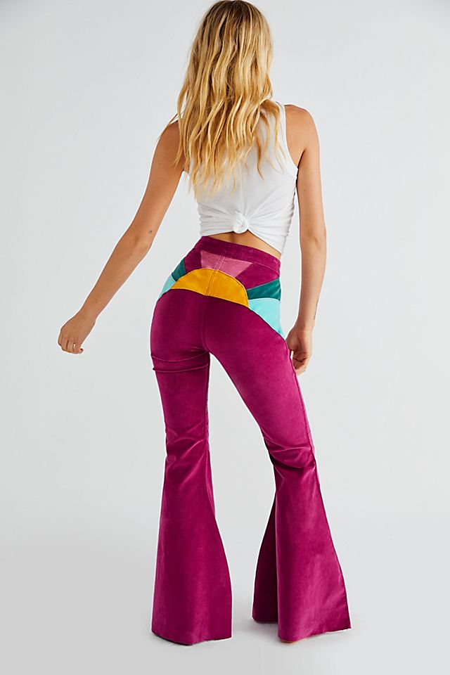 Ray Of Sunshine Cord Flare Jeans | Free People