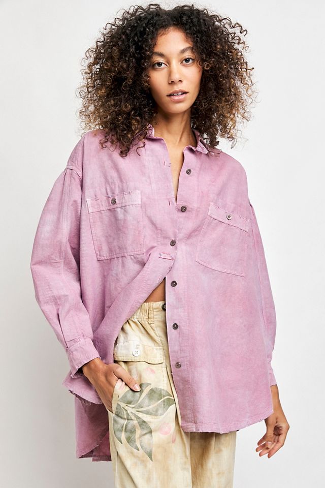 free people cardiff button down