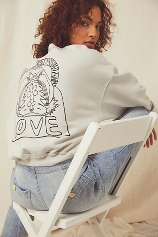 free people white sweatshirt