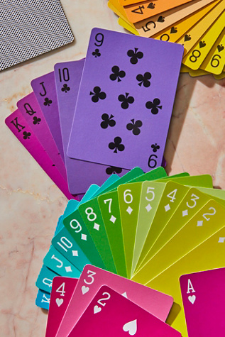 Free People Fredericks & Mae Rainbow Playing Cards. 1