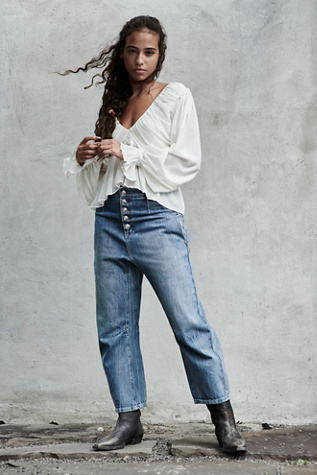 Free People Osaka Relaxed Straight Leg Jeans - Macy's