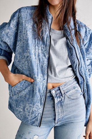 free people oversized jean jacket