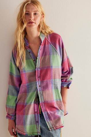 We The Free Summer Daydream Plaid Buttondown