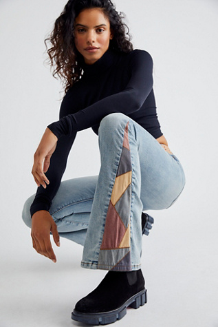 Farrah Embroidered Flare Jeans