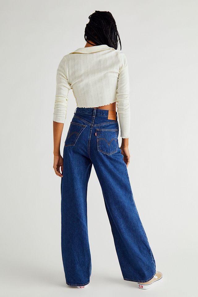 Free People Levi's Tailored High Loose Jeans. 3