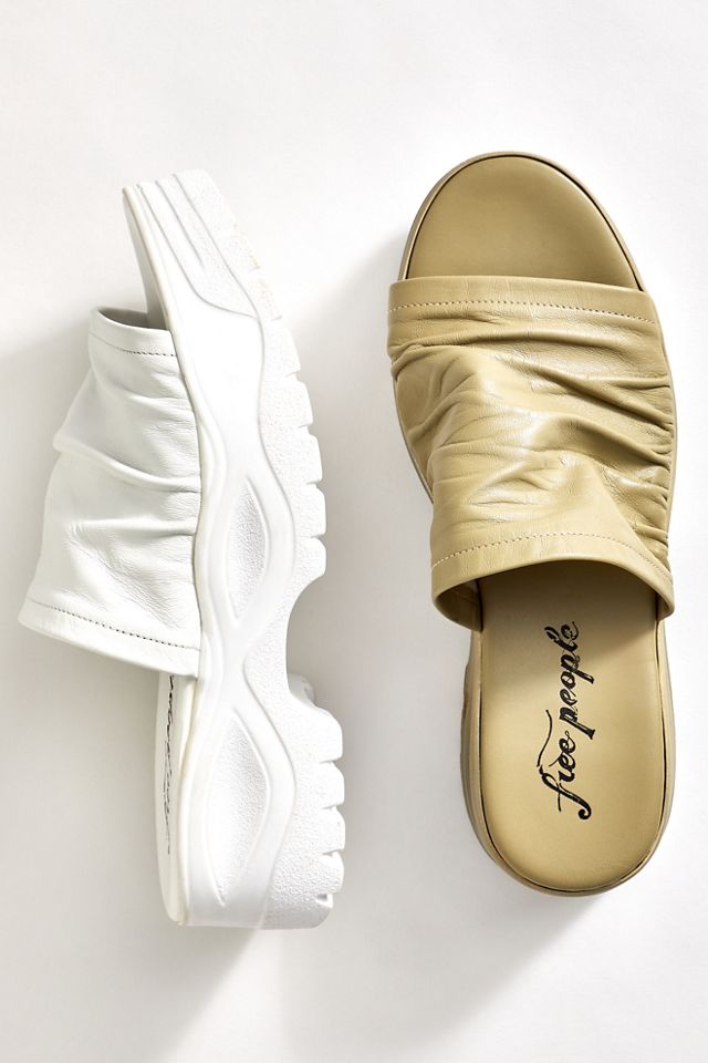 blue sheepskin slippers