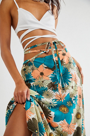 That's A Wrap Printed Maxi Skirt