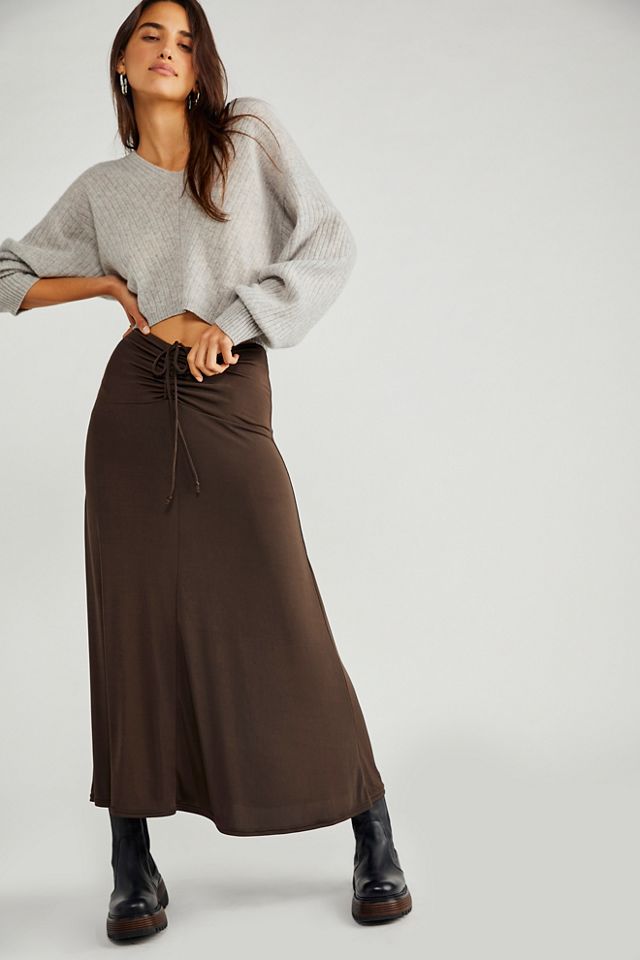 tall jersey maxi skirt