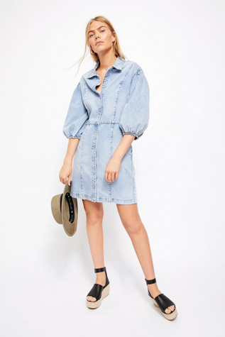 mini dress denim