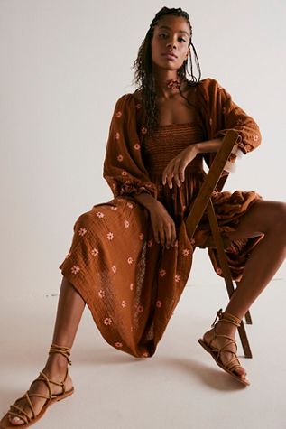 Dahlia Embroidered Maxi Dress