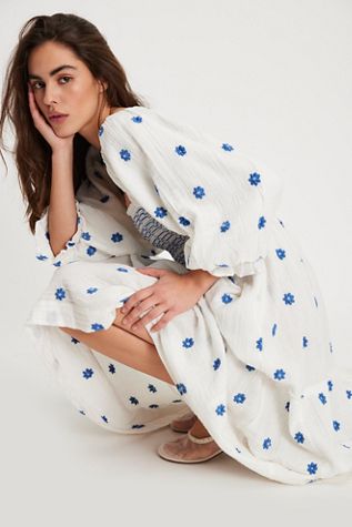 Dahlia Embroidered Maxi Dress