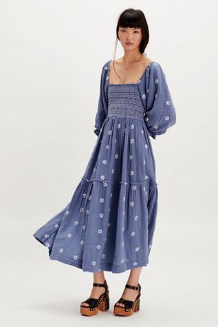 Dahlia Embroidered Maxi Dress