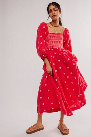 Dahlia Embroidered Maxi Dress