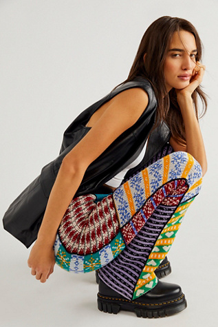 The Ragged Priest Mix Knit Flare Pants
