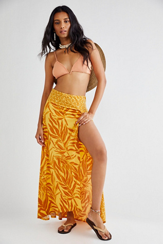 Turning Tide Printed Sarong Skirt