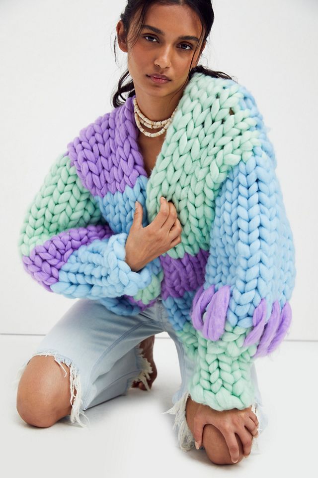 Free People Hope Macaulay Neptune Colossal Cardi - 61371704
