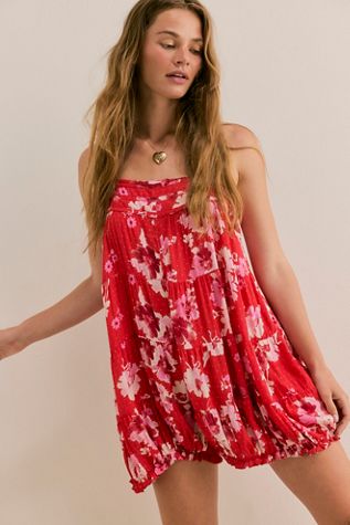 Printed Crush & Blush Romper