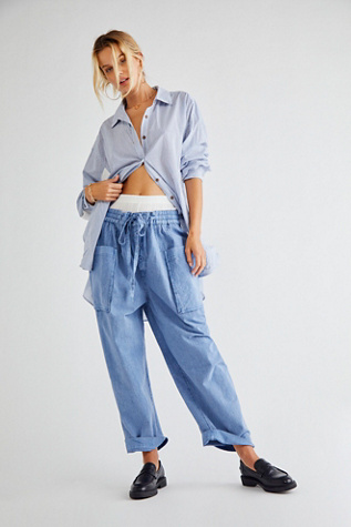 Free People Be The Change Slouch Pants. 1