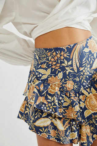 free people ruffle mini skirt