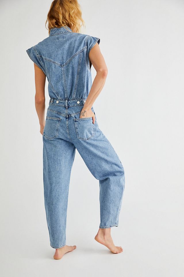 Free People AGOLDE Mara Bow Leg Jumpsuit 61918561